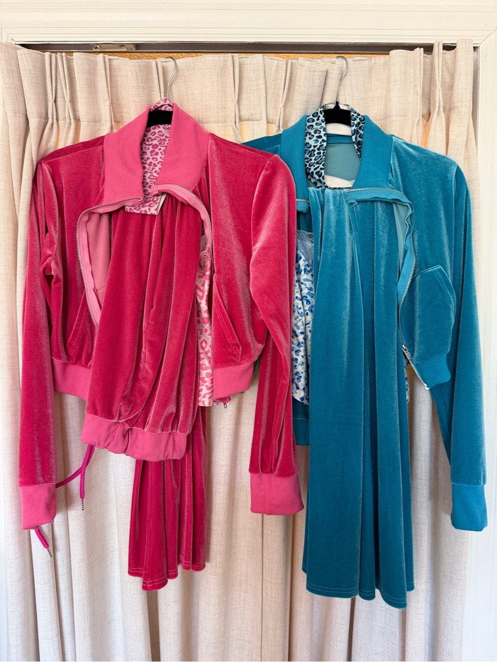 Cheetah Girls Halloween Costumes Velvet Track Sets in Fuchsia and Teal